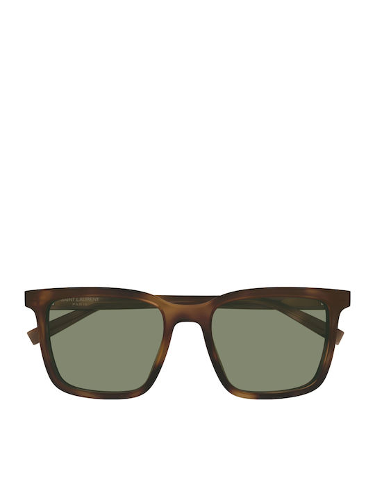 Ysl Herren Sonnenbrillen mit Braun Horn umrandetem Rahmen und Mehrfarbigen Gläsern SL 500 009