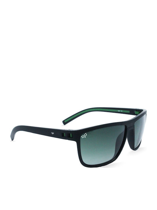 OJO Sunglasses Square Begi Unisex Γυαλιά Ηλίου με Κοκκάλινο Σκελετό Green Ντεγκραντέ Polarized 44OMN73042
