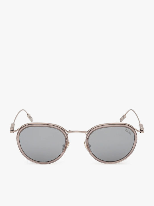Zegna Unisex Γυαλιά Ηλίου με Γκρι Σκελετό και Γκρι Φακό EZ0246 57A