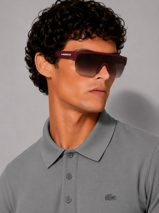 Lacoste Слънчеви очила с Бордо Пластмасова Рамка и Бордо Слънчеви очила Леща