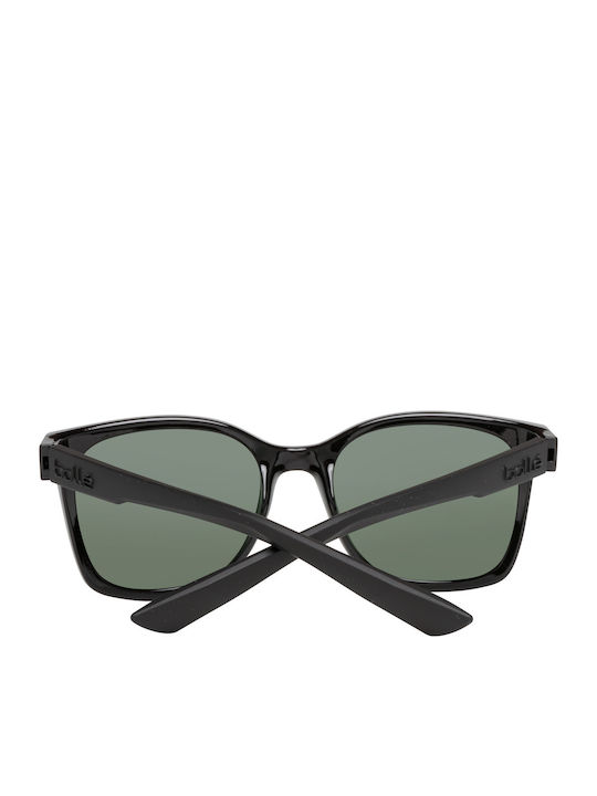 Ada Men's Sunglasses with Black Horn-Rimmed Frame and Grey Lenses