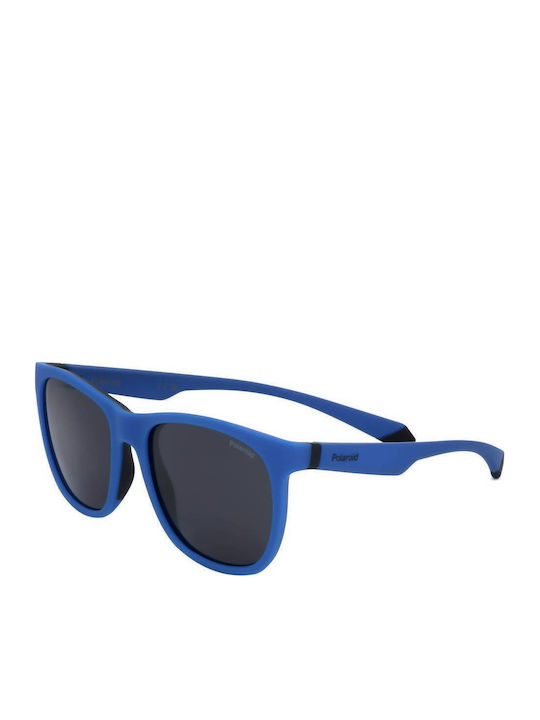 Polaroid Unisex Sonnenbrille mit Blau Kunststoff Gestell und Gray Polarisiert Linse PLD2140/S DOF/M9
