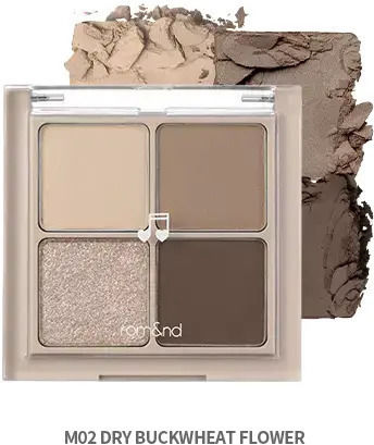 Rom&nd Better Than Eyes Lidschattenpalette Matt in fester Form Dry Buckwheat Flower, 02 6.5gr