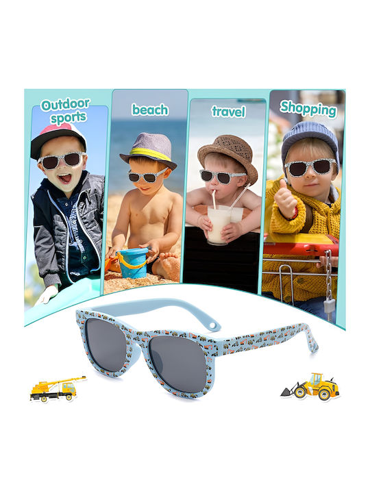 Techsuit Kids Sunglasses With Polarized Gray Lens