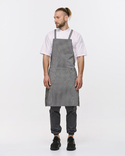 Ayo Șorț Ospătar / Barista / Barman Corp întreg Negru