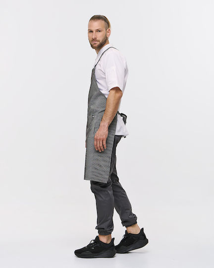 Ayo Șorț Ospătar / Barista / Barman Corp întreg Negru