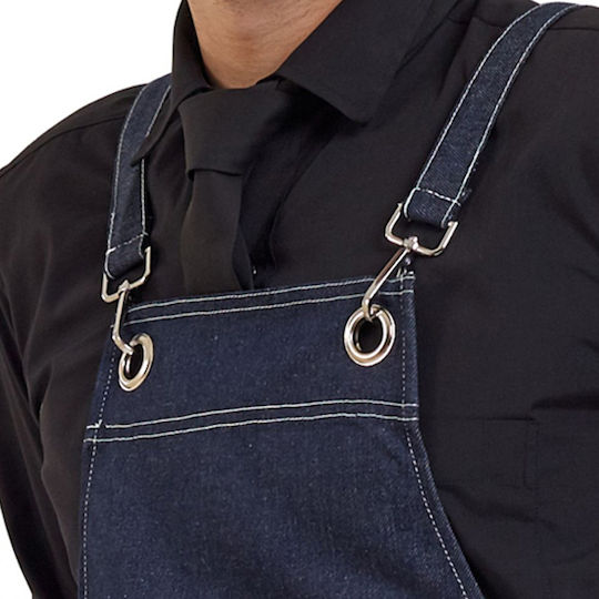 Axon Ποδιά Barista / Barkeeper Ganzkörper Ozora Blau