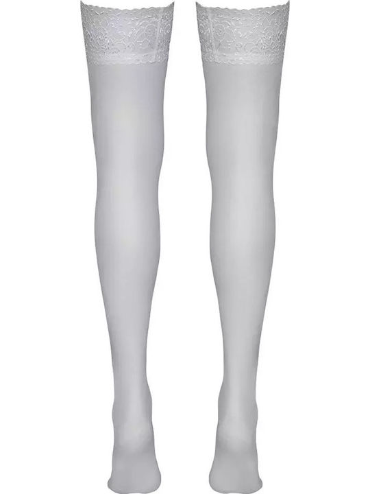 Cottelli Collection Șosete Sexy Albe