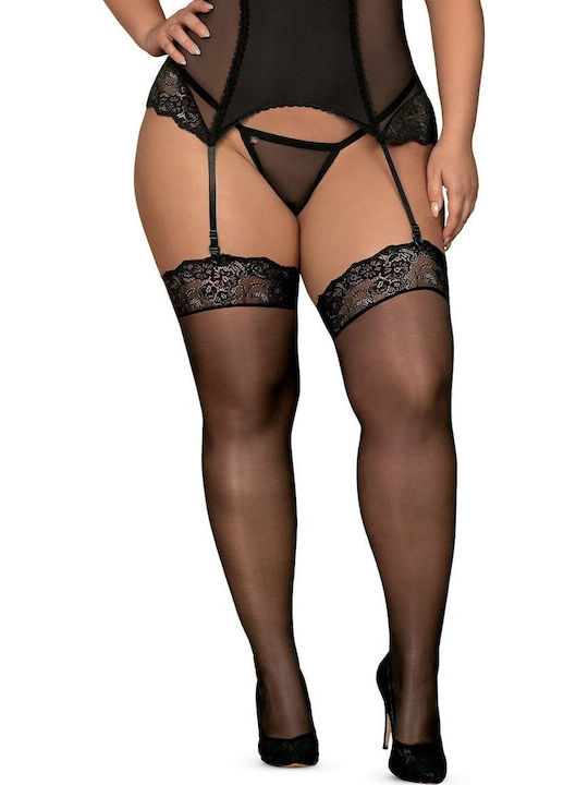 Obsessive Amallie Sexy Socken Schwarz