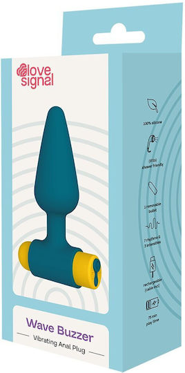 Dream Toys Πρωκτική Σφήνα με Δόνηση Πράσινη