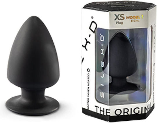 SilexD Model 1 Dop Anal XSmall Neagră 8cm