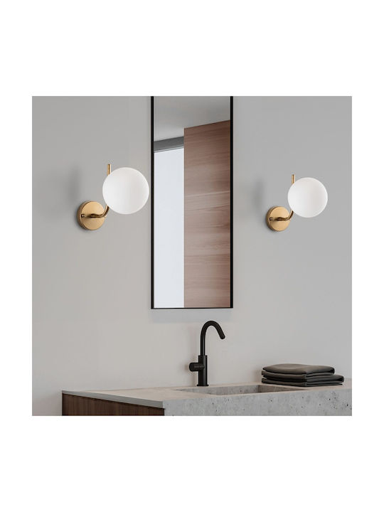 Opviq Antler Wall Lamp with E14 Socket Gold 15cm