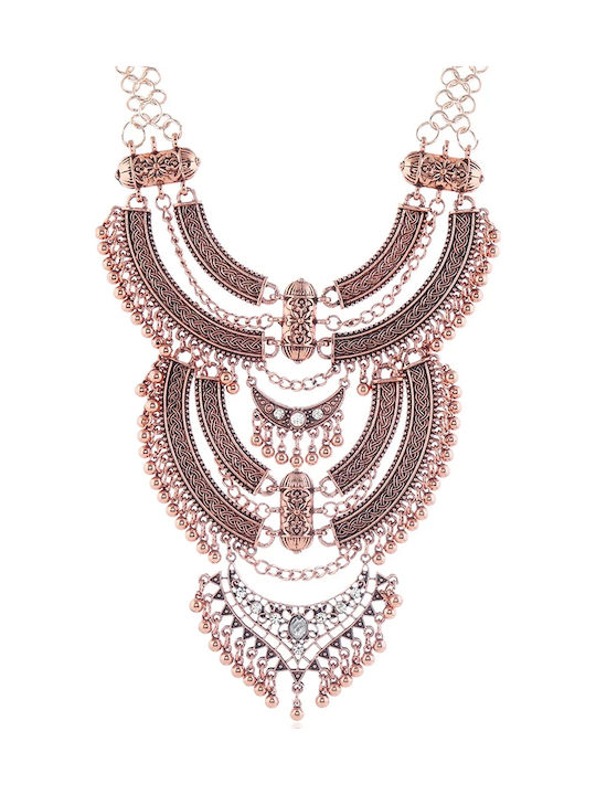 Boho Statement Κολιέ Μέγεθος One Size Γραφίτης
