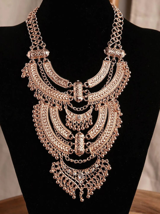 Boho Statement Κολιέ Μέγεθος One Size Γραφίτης