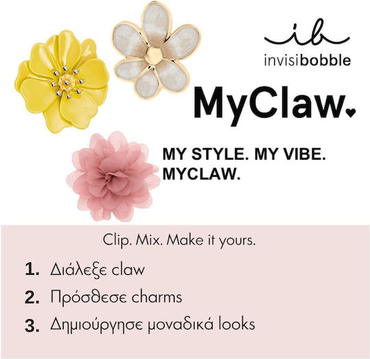 Invisibobble Clipstar My Claw Charm Set Hothouse Florals Flower Designs Unique Style in Hair 1 Piece