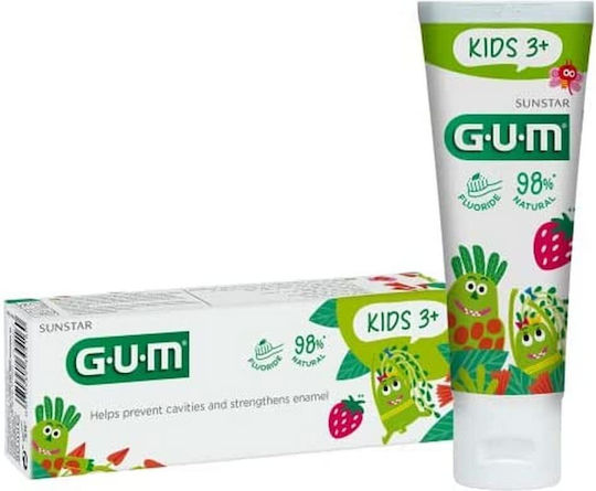 GUM Παιδική Οδοντόκρεμα με Γεύση Φράουλα 50ml