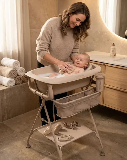 Twistshake Baby Bath with Stand Brown
