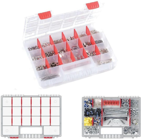 Prosperplast Tool Case Plastic Dimensions: W34.4xD24.9xH5cm