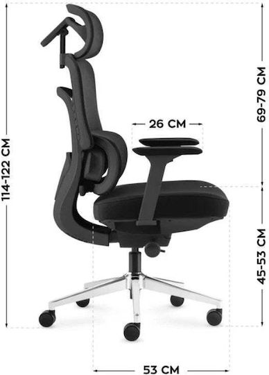Mark Adler Visioner 6.1 Καρέκλα Γραφείου Black