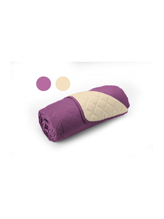 Alcam Κουβερλί Διπλό Microfiber Purple 210x220cm