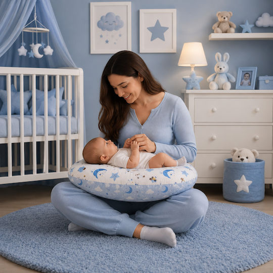 Kamtex Baby Възглавница За Кърмене Светлосин 50см