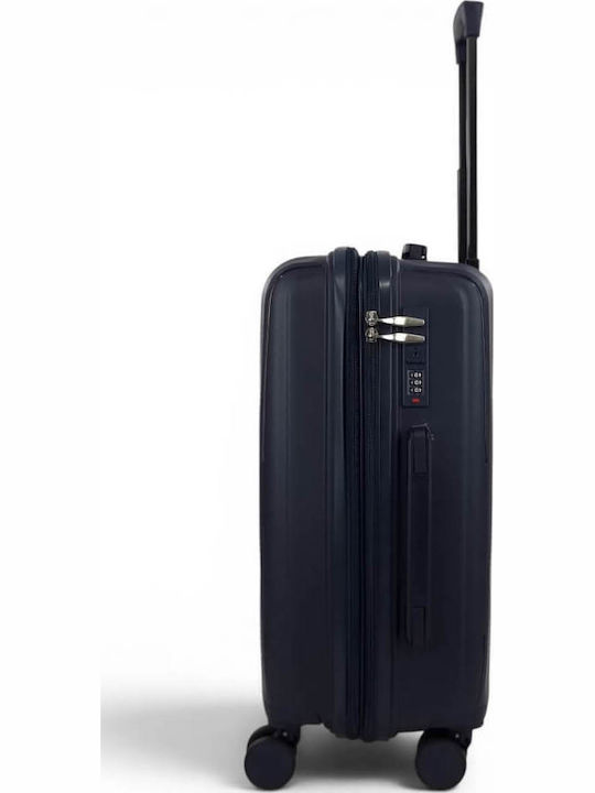 Playful Bags Cabin Hard Blue Travel Suitcase Height 55cm