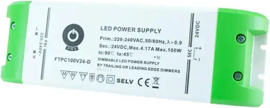 MPL Dimmable Τροφοδοτικό LED Ισχύος 100W με Τάση Εξόδου 24V