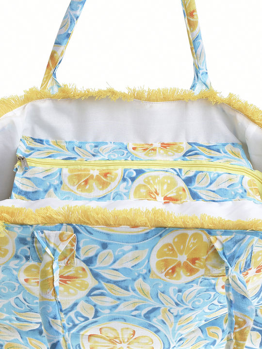 Ble Resort Collection Υφασμάτινη Τσάντα Θαλάσσης Τιρκουάζ Ble Resort Collection Υφασμάτινη Τσάντα Θαλάσσης Τιρκουάζ