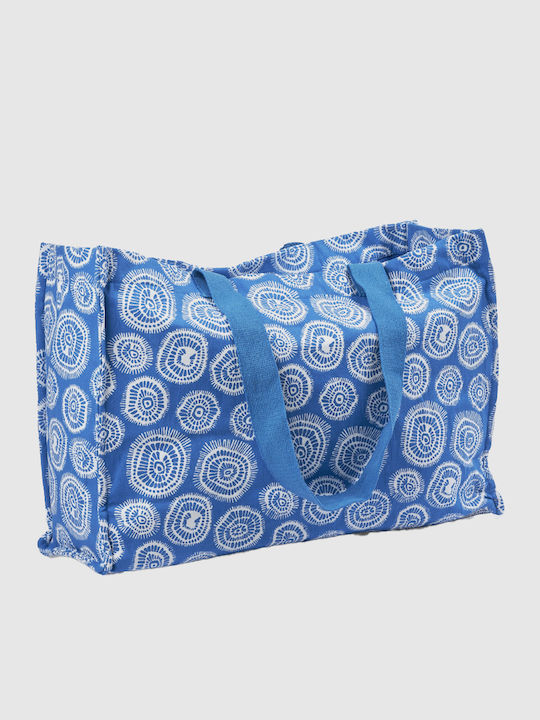 Verde Fabric Beach Bag Blue Verde Fabric Beach Bag Blue