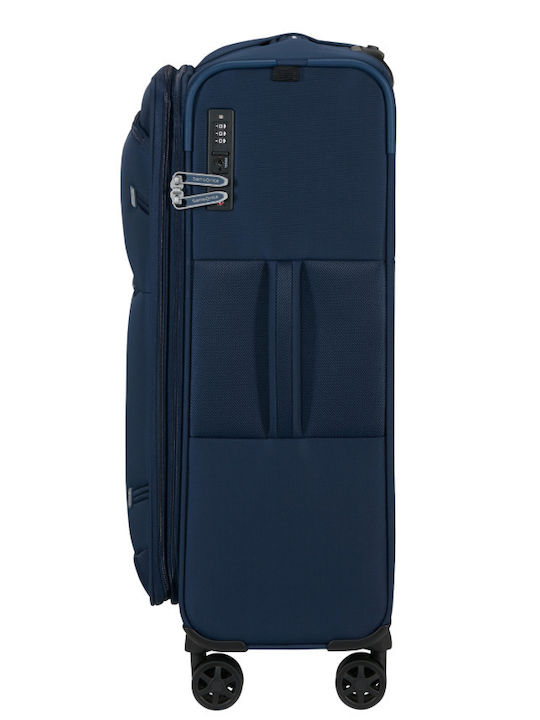 Samsonite Gotwist Medium Suitcase Navy Blue with 4 Wheels Height 68cm
