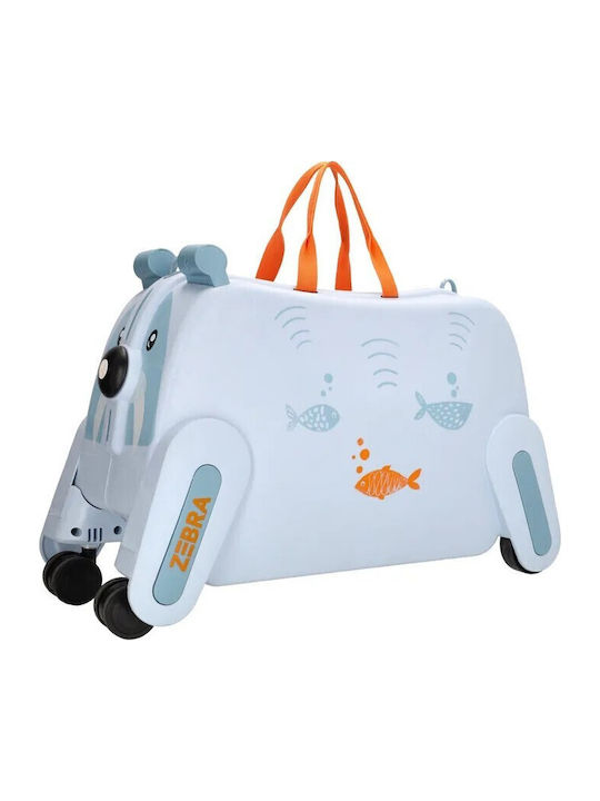 Dugros Kids Cabin Travel Suitcase Light Blue 55cm
