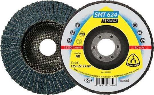 Klingspor Flat Disc Grinding 125mm Thick 40 Smt 624 222107