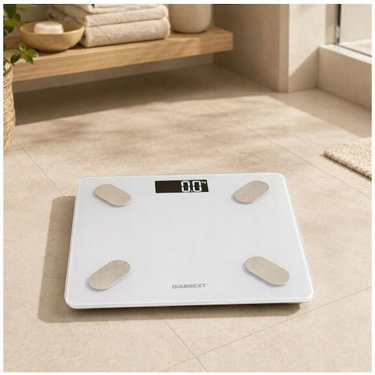 Intelligente Badezimmerwaage 180kg mit Bluetooth Weiße AT17149