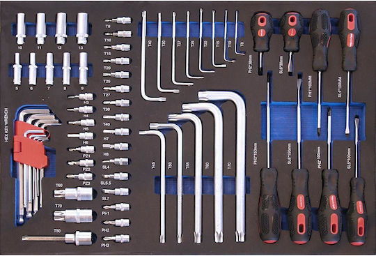 Adler Tool Trolley with 7 Drawers and 217 Tools