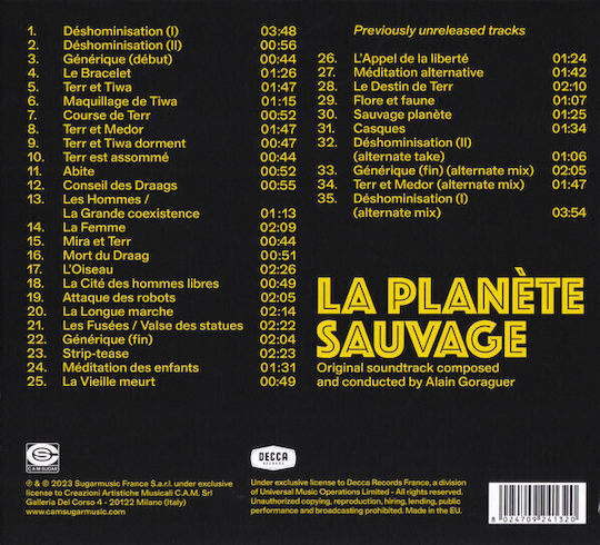 Alain Goraguer - La Planète Sauvage (expanded Original Soundtrack) CD Μουσικής