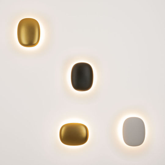 Zambelis Lights Aplica Modernă de Perete cu LED Integrat și Lumină Albă Caldă 21.2x16.5x7 cm