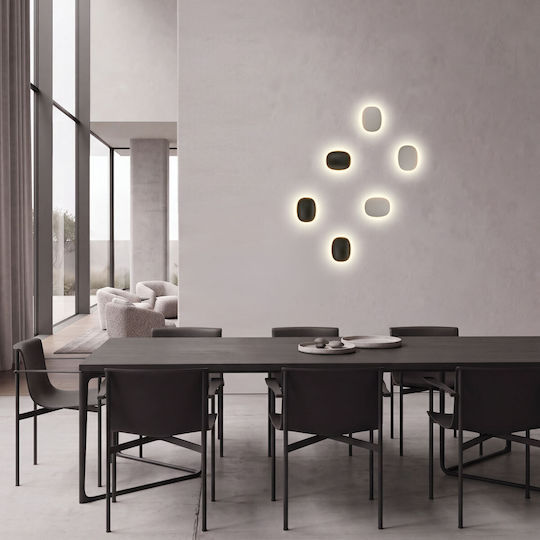 Zambelis Lights Aplica Modernă de Perete cu LED Integrat și Lumină Albă Caldă 21.2x16.5x7 cm