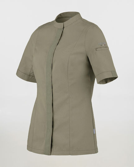 Lafont Lafont Damen Kochjacke Khaki mit Kurzärmelig