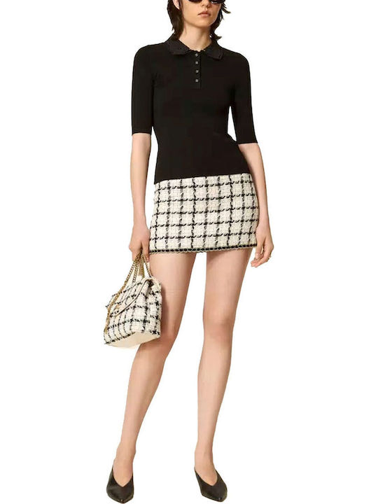 Women's Polo Black Blouse