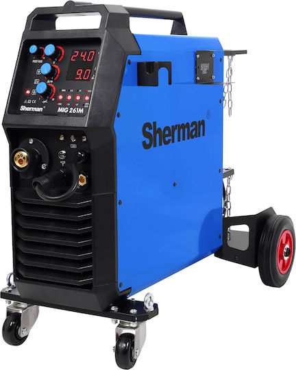 Sherman Sherman Ηλεκτροκόλληση Inverter MIG με Μέγιστο Ρεύμα Συγκόλλησης 250A και Κύκλο Εργασίας 60%