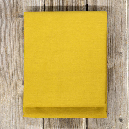 Nima Unicolors Σεντόνι Υπέρδιπλο με Λάστιχο 160x200+32εκ. Gold Harvest