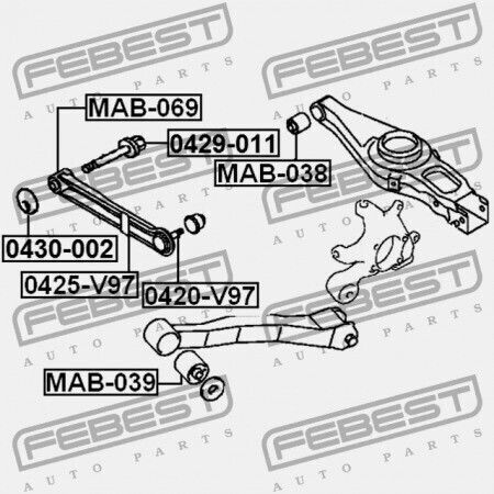 Пиърс Заден Ръководен Рамо Mitsubishi Pajero Monterolong V90 2006.08 G Xp 4117a025