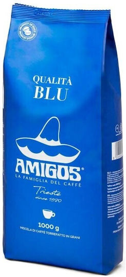 Single-Origin Arabica Blu Espresso Kaffee mit Schokoladenaroma in Bohnen 1000g MGSBL1000