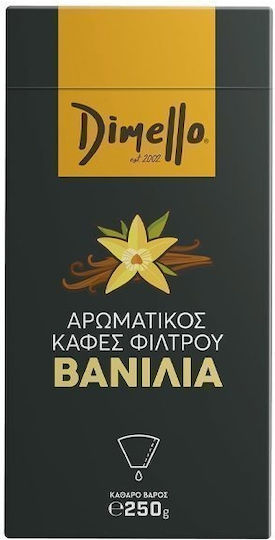 Dimello Καφές Φίλτρου Vanilla Αλεσμένος 250gr