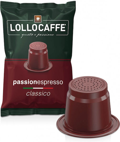 Lollo Caffe Capsule Espresso Passionespresso Classico Compatibile cu Aparatele Nespresso 100 capsule