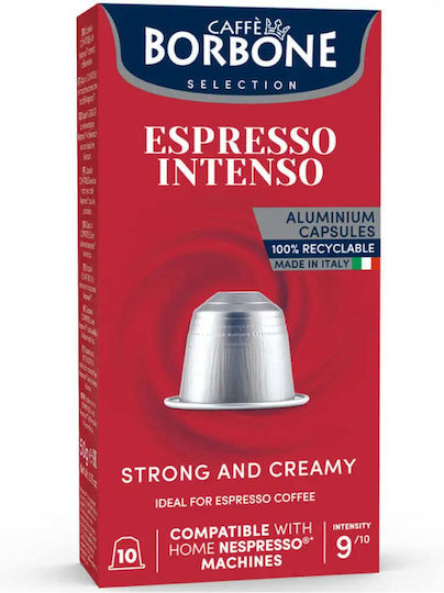Caffe Borbone Kapseln Espresso Kompatibel mit Maschine Nespresso 10Mützen