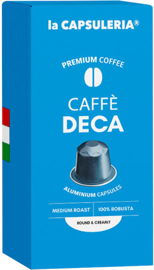 Κάψουλες Καφέ Συμβατές Μηχανές Nespresso 10τμχ-deca Coffee Aluminum Capsules Compatible Nespresso*-la Capsuleria