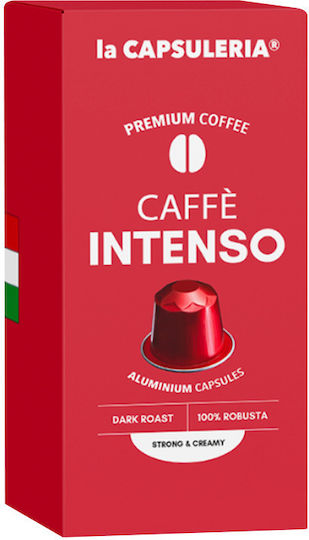 Кафе капсули за машини Nespresso 10 бр. Интензо кафе алуминиеви капсули съвместими с Nespresso*-la Capsuleria