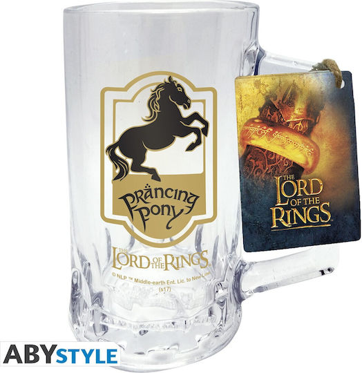 Abysse Lord Of The Rings - Prancing Pony Glass Beer, μπίρας made of Glass 500ml 1pcs