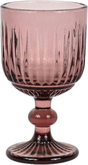 Ankor Set of Glasses White Wine / Water / Cocktail/Drinking made of Glass in Purple Color Stemmed 350ml 6pcs